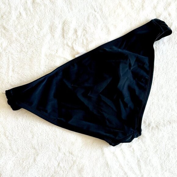 Black Xhilaration Black Bikini Bottom with Gold Hardware - Size Large - Picture 5 of 5